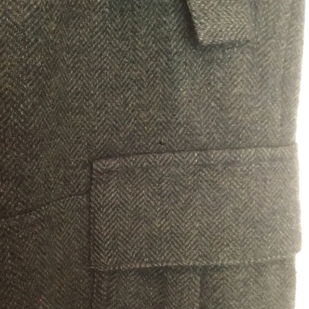 Polo Ralph Lauren 36x34 Wool Herringbone Cargo Field Pants Olive Green AS IS